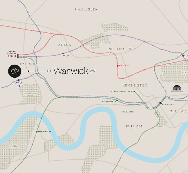Map of the Warwick Area